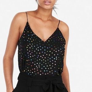 Express Polkadot tank top NWT